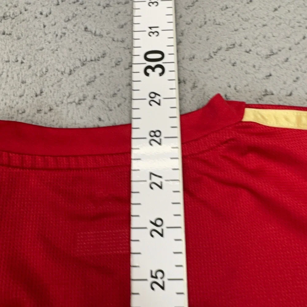 Atlanta United Soccer Jersey Men Large Red Adidas 2017 Football V Neck Inaugural
